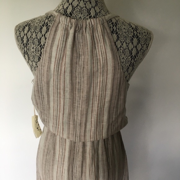 Striped linen summer dress - Picture 4 of 8